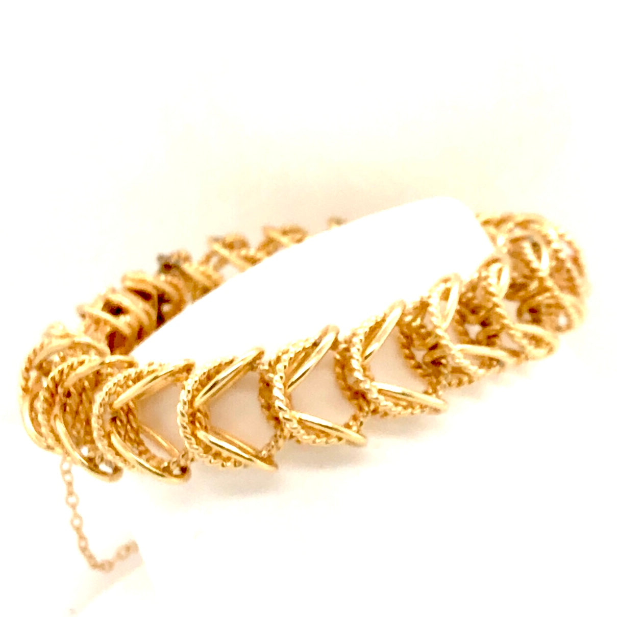 14K Yellow Gold Fancy Link Bracelet  CB0231