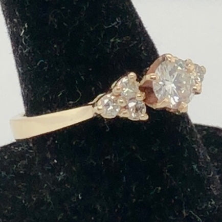 14K Yellow Gold Diamond Ring  CR0319