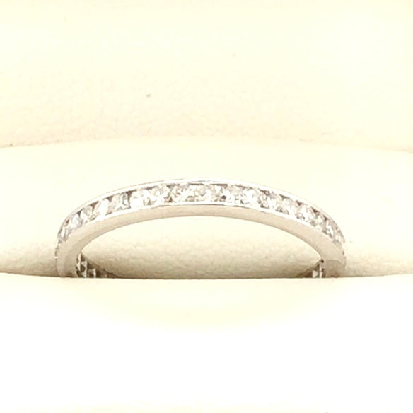 Platinum and Diamond Eternity Band  CR0311