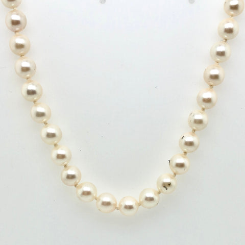 14K Yellow Gold 18" Uniform Pearl Necklace  CN0095